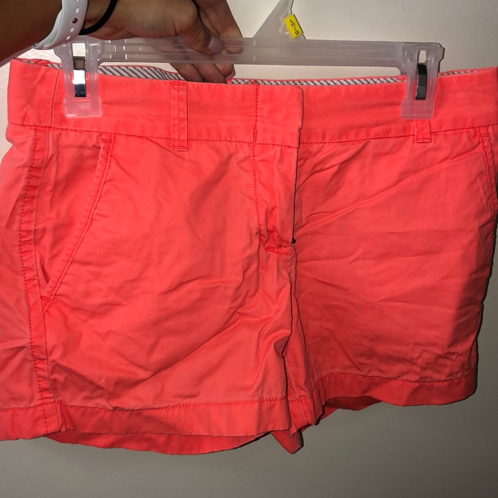 Bright orange shorts